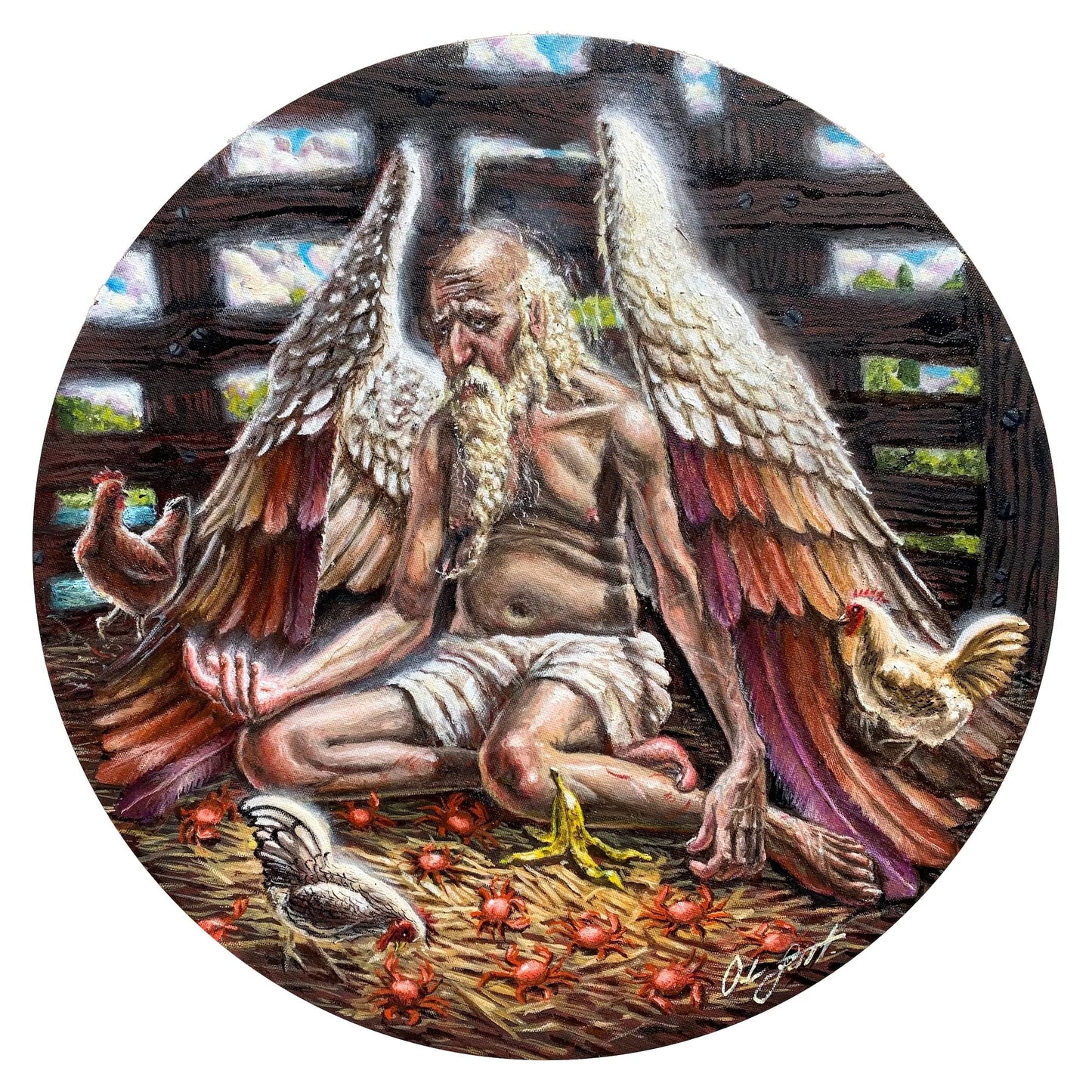A Very Old Man With Enormous Wings